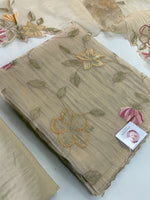 Premium organza unstitched salwar set /U5511