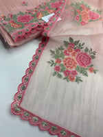 Premium organza unstitched salwar set / U5253