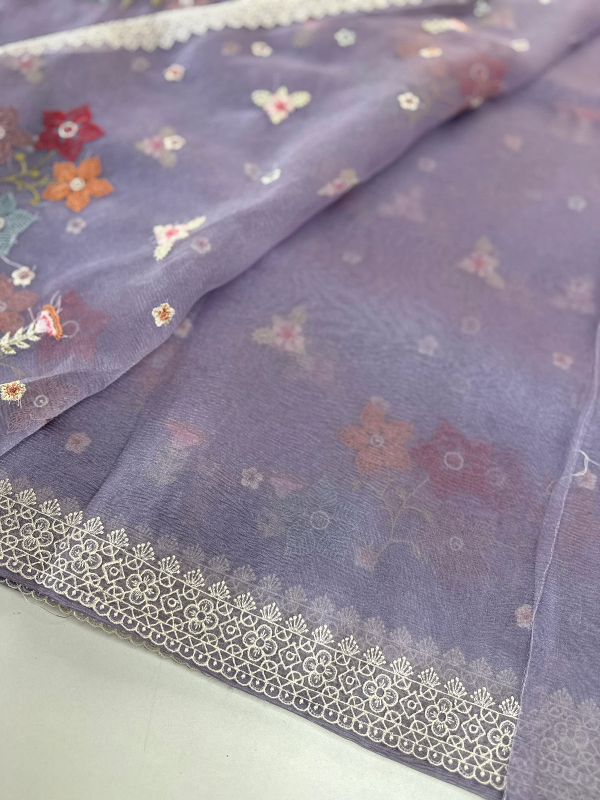 Crushed Tissue Saree/ CW323