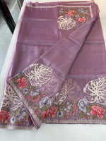 Tissue organza saree /RKF07