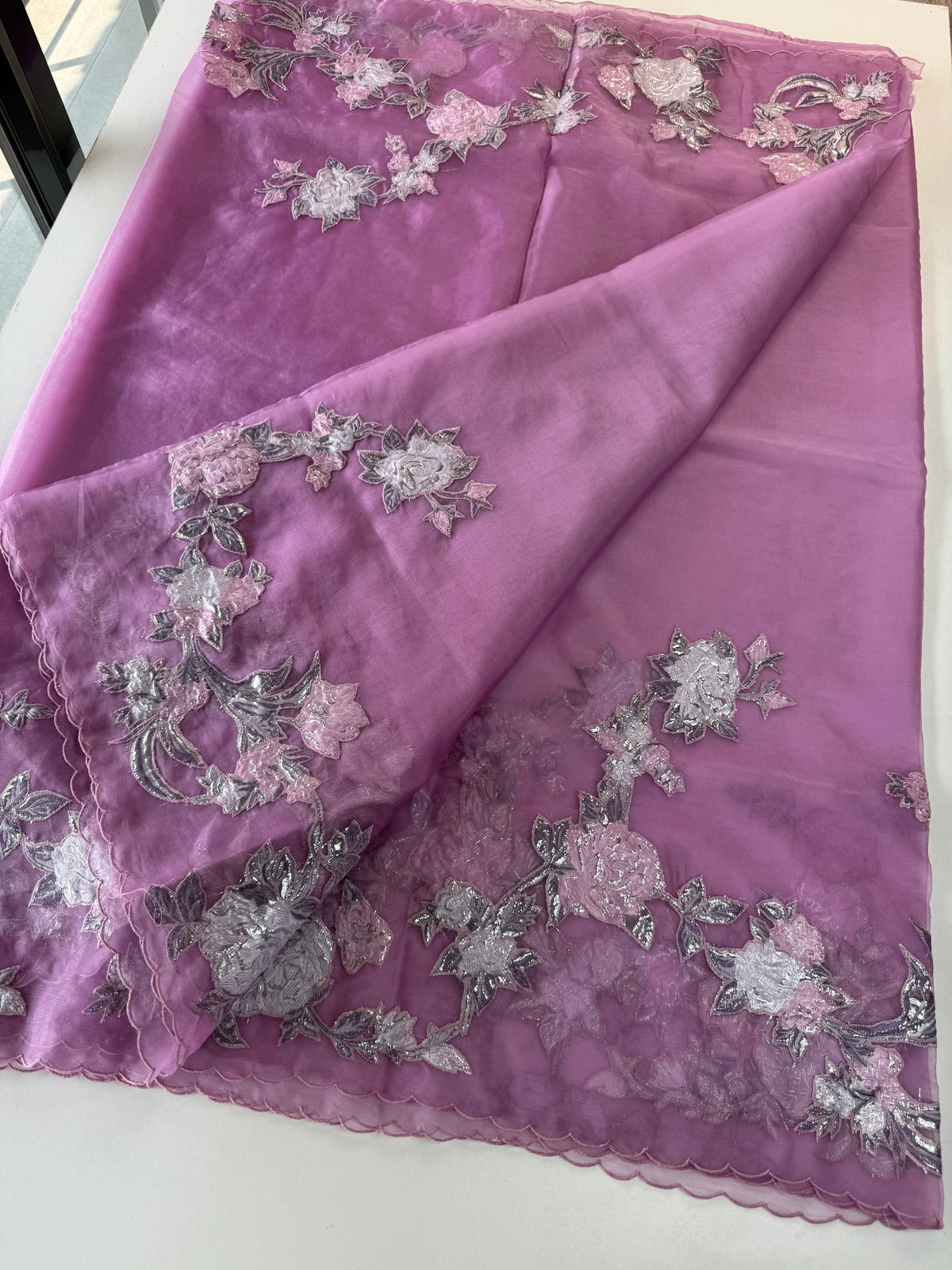 Soft organza saree/FK38