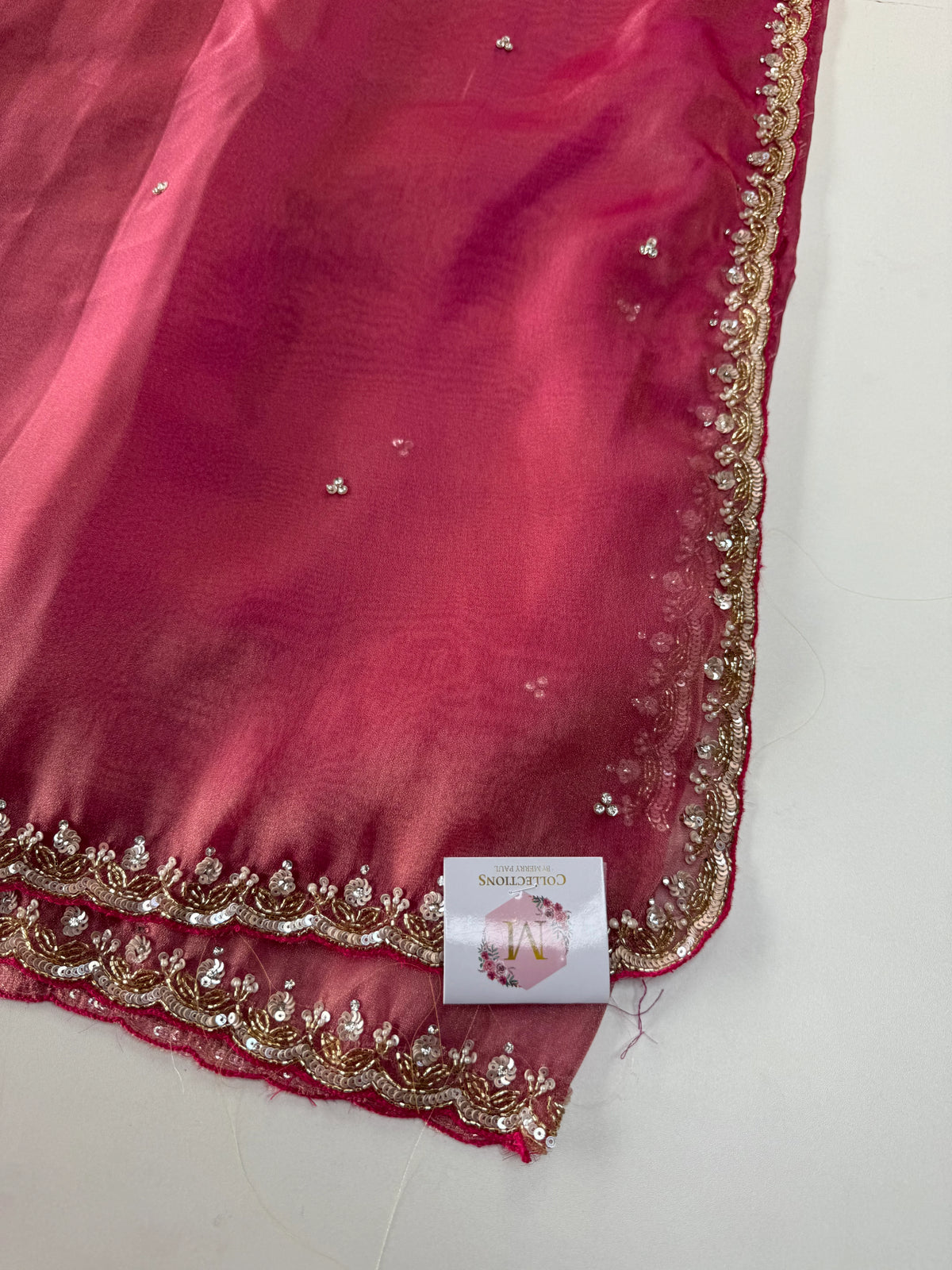 Tissue Georgette Saree/ 9116