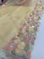 Glass organza Saree/ 155G