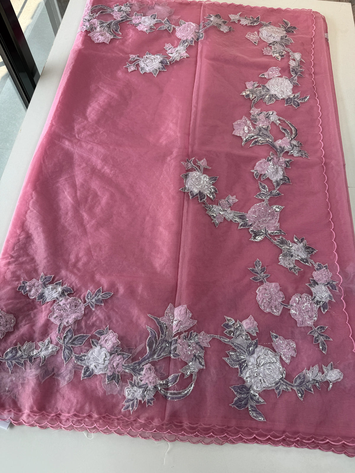 Soft organza saree/FK38