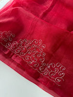 Crushed Tissue Saree/Mw026