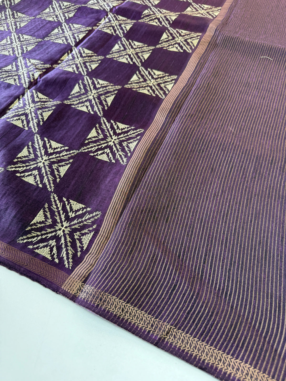 Soft semi Tussar saree/D236