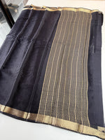 Chinon satin saree/VCD55