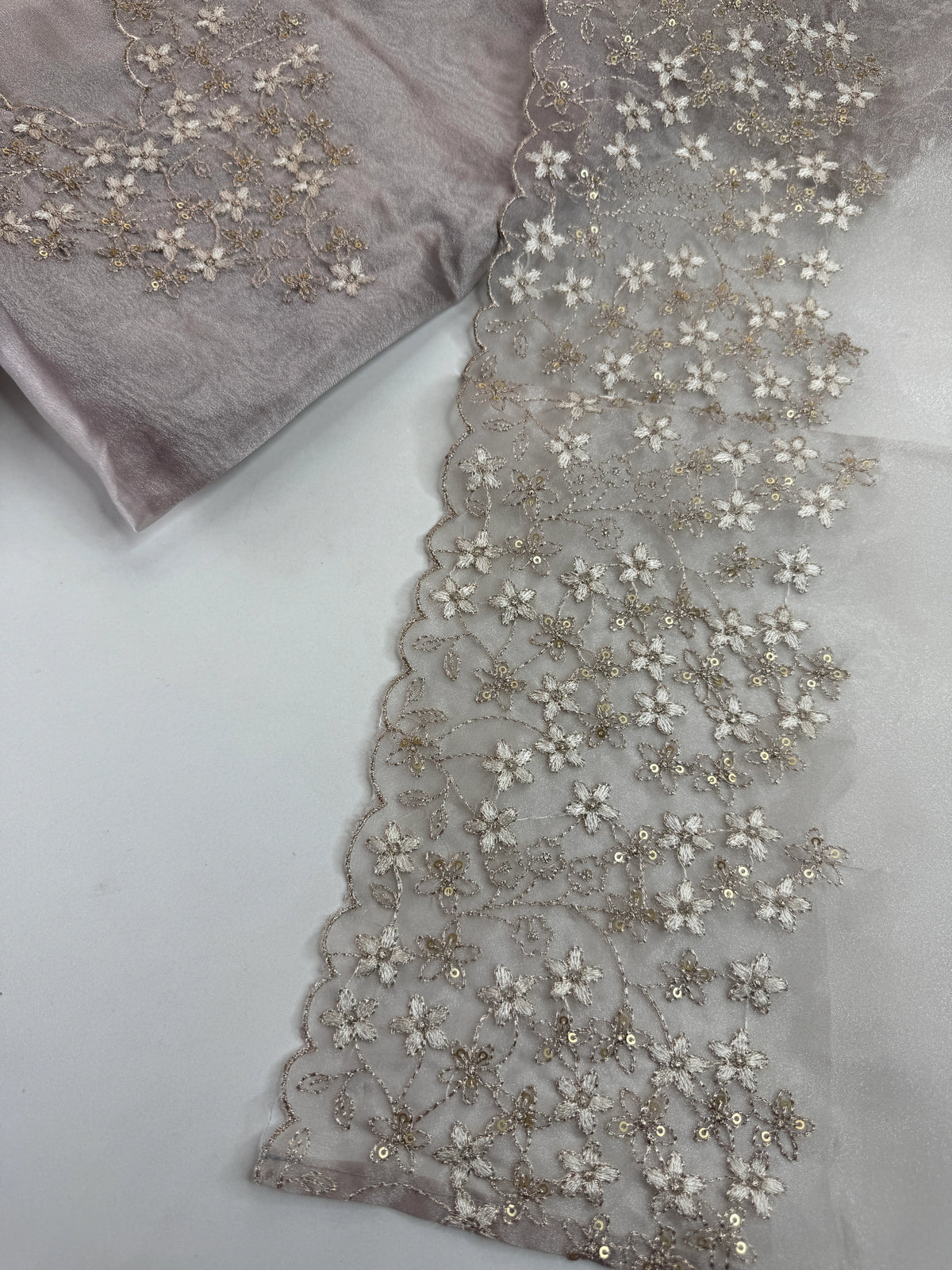 Organza Unstitched salwar set /U5504