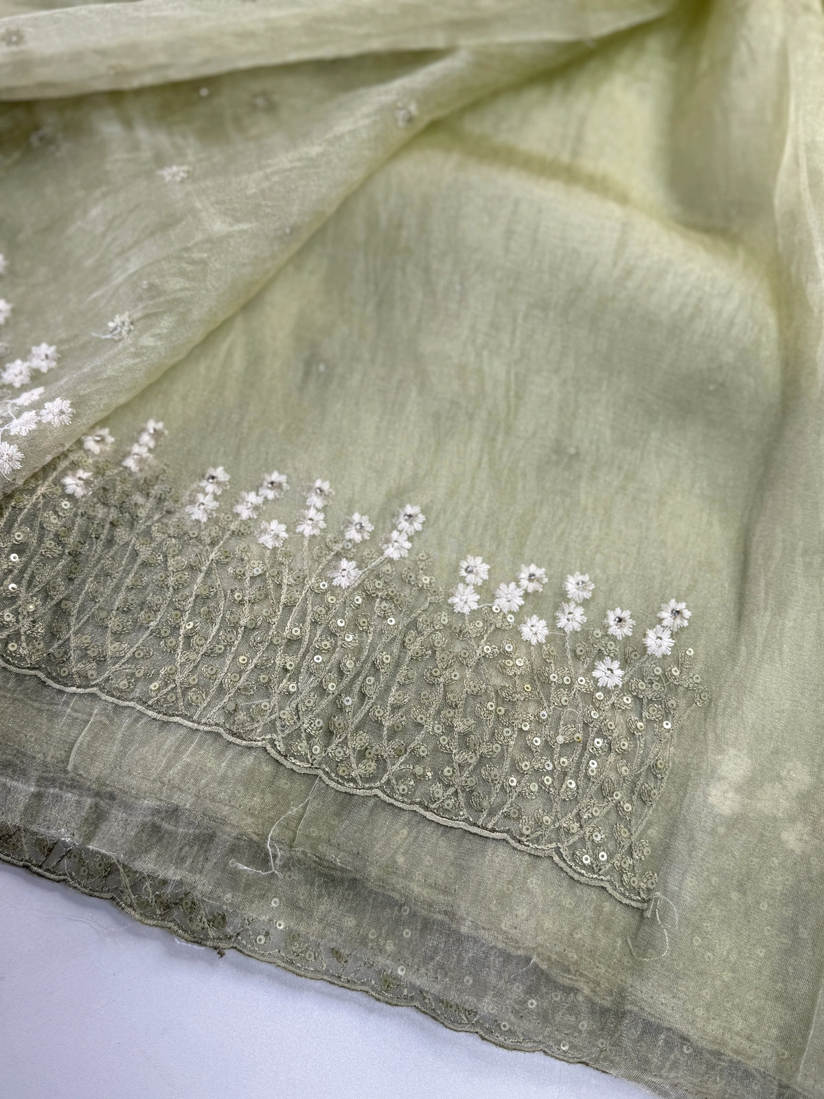 Korean organza saree/ Hw557