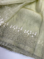 Korean organza saree/ Hw557