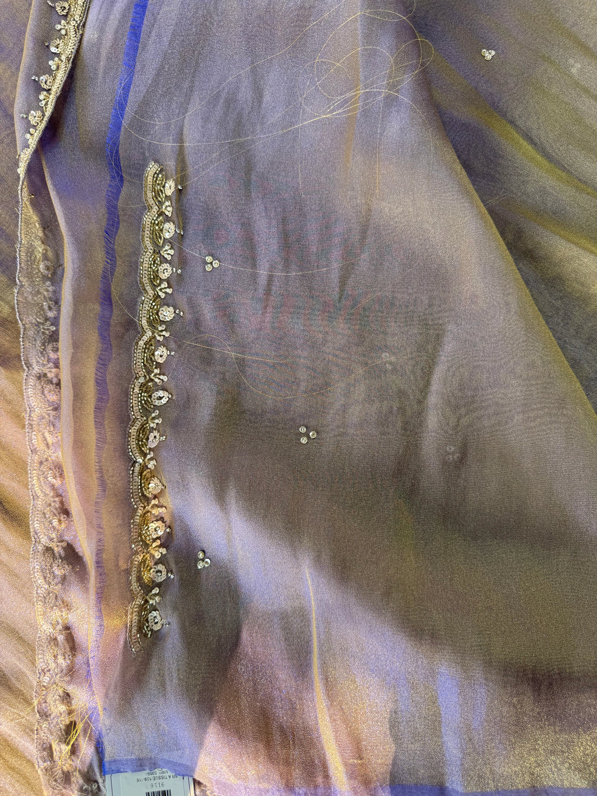 Tissue Georgette Saree/ 9116