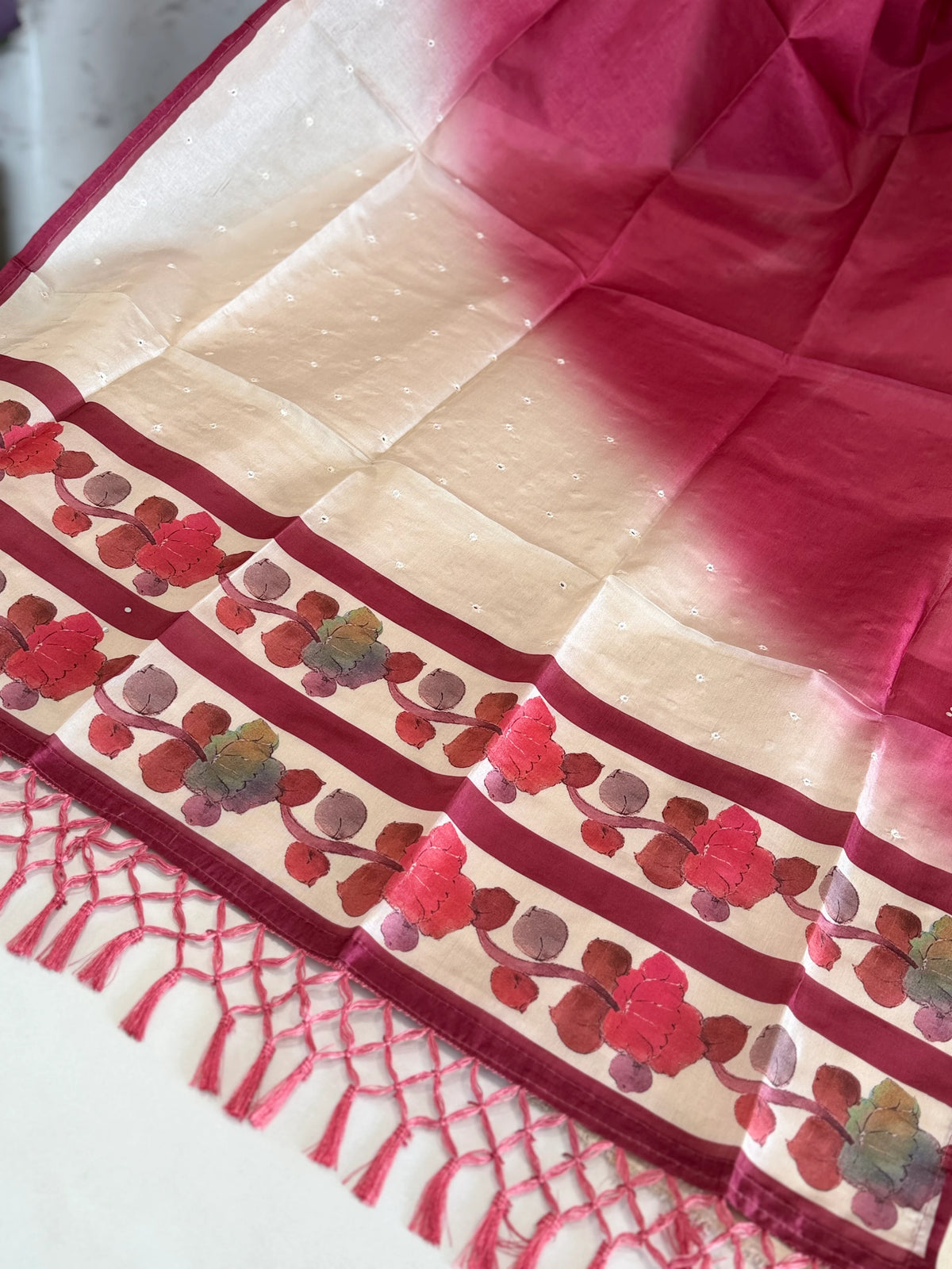 Semi Tussar unstitched salwar set / NC269