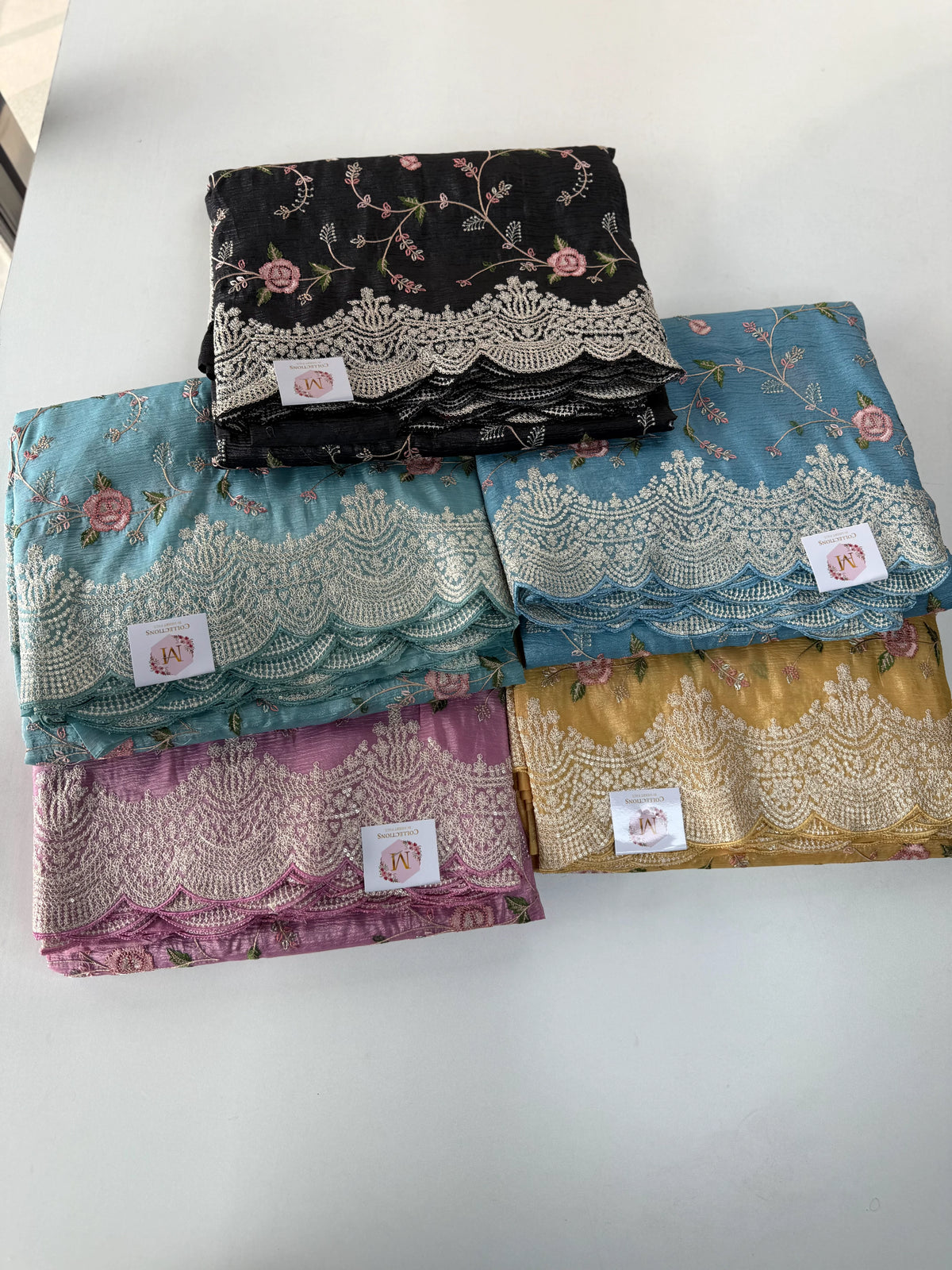Crushed Crape Saree/ SC75