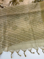 Tissue linen Saree/ 1567