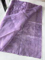Glass Organza Appliqué work saree /MA278