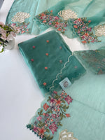 Chiffon unstitched salwar set/NC102