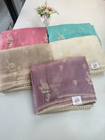 Glass Organza Saree/ CW666