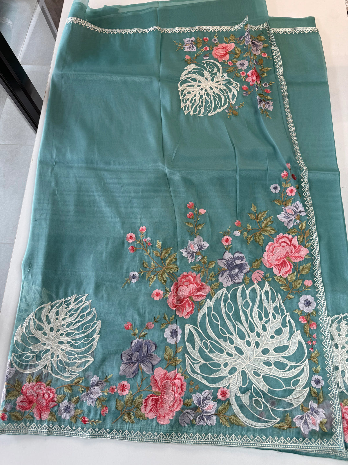 Tissue organza saree /RKF07