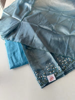 Crushed organza unstitched salwar set /US168