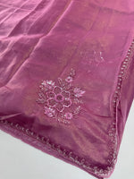 Fancy crushed Organza Saree/ HW490