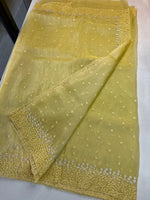 Korean organza saree/ Hw557