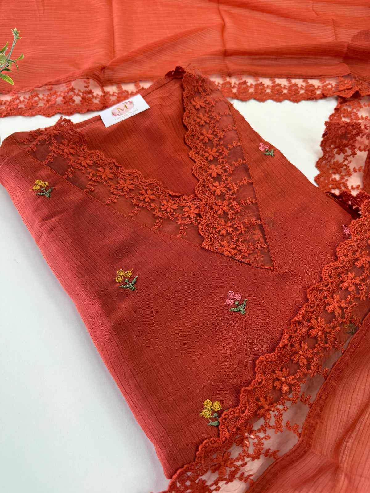 Chiffon unstitched salwar set /NC111