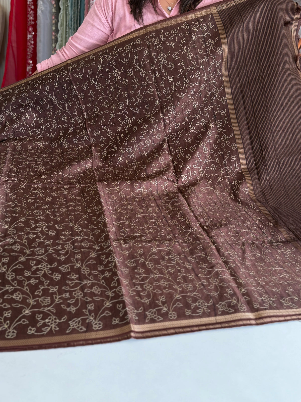 Soft semi Tussar saree/ FG500