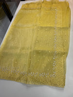 Korean organza saree/ Hw557