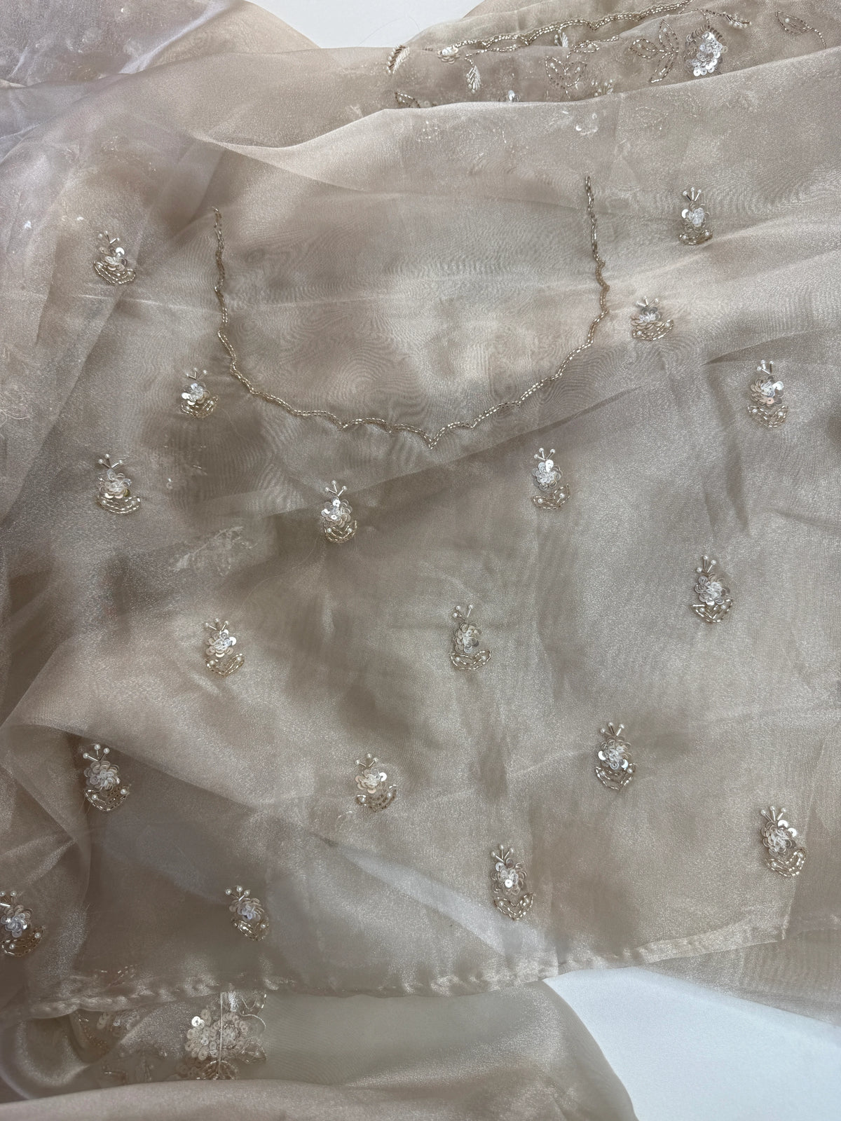 Glass organza Saree/AP810