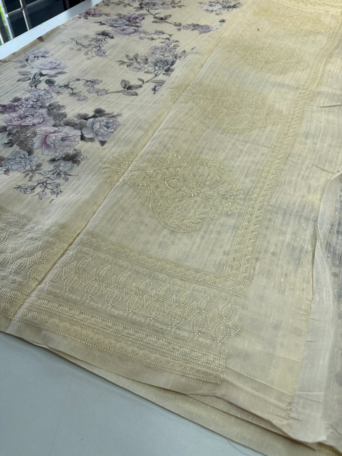 Semi Jute Saree/ 5191