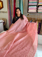 Crushed crape saree/ CW746