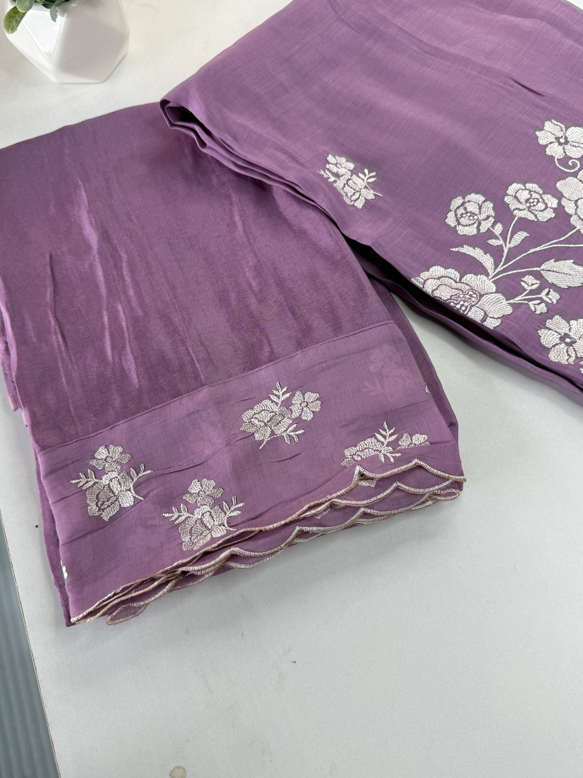 Soft Chanderi unstitched salwar set / NC159