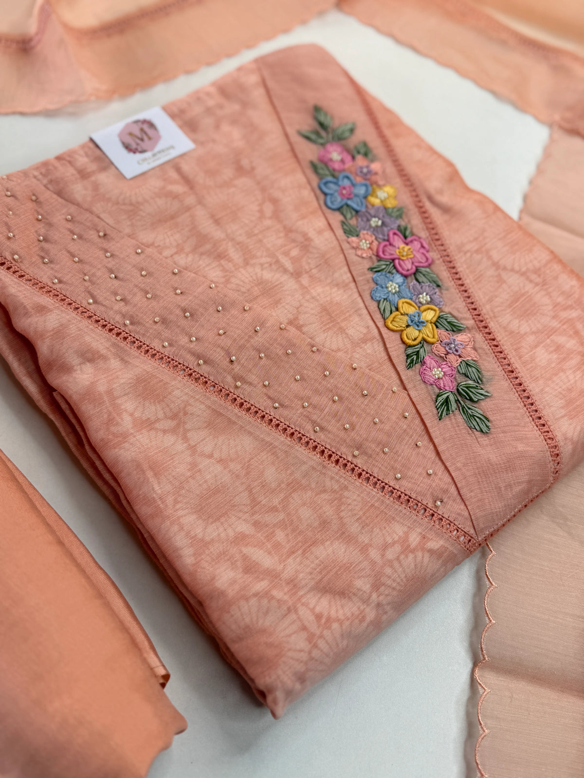 Chanderi unstitched salwar set /NC163