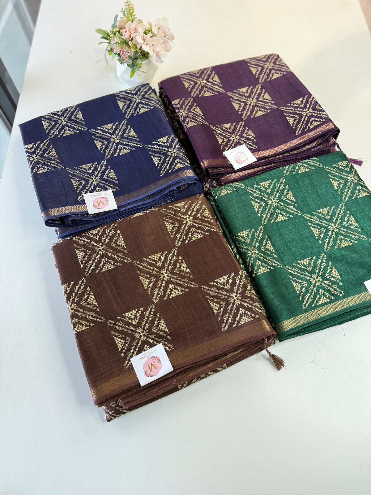 Soft semi Tussar saree/D236