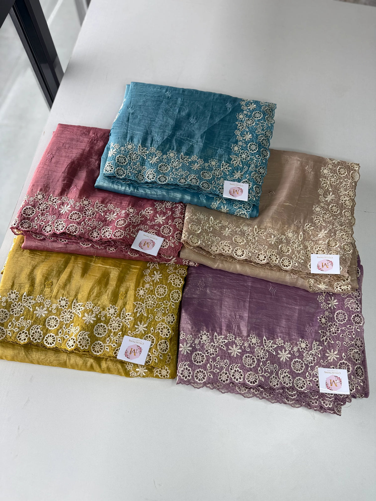 Crushed satin Organza /PN643