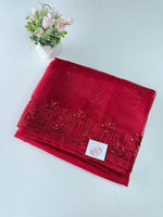 Crushed Tissue Saree /MW062