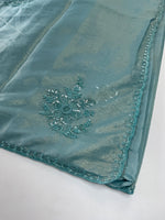 Fancy crushed Organza Saree/ HW490
