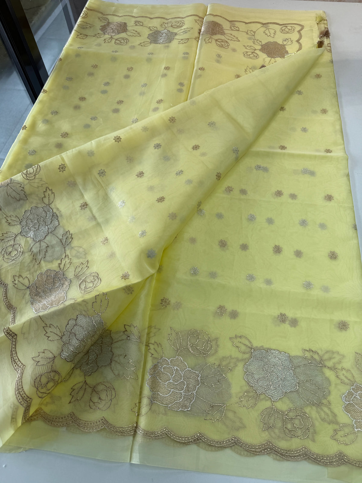 organza saree/ SS100