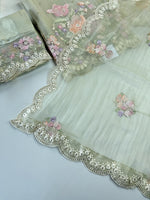 Premium Organza unstitched salwar set /U5509
