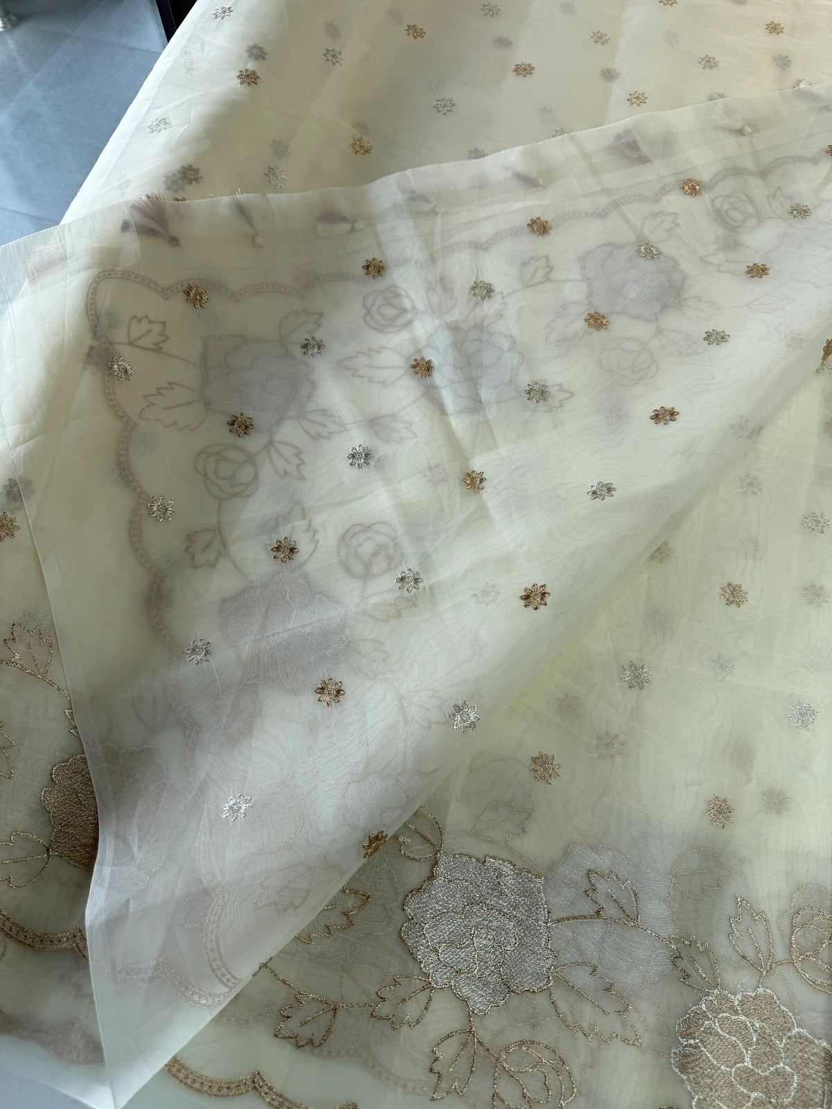 organza saree/ SS100