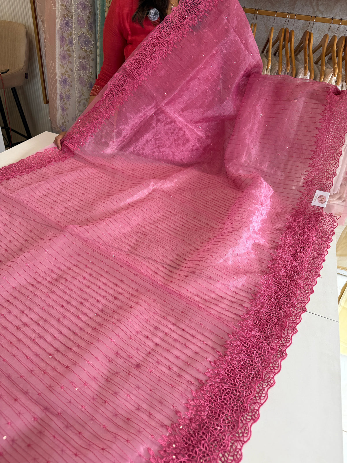 Soft Organza Saree/ Cw055