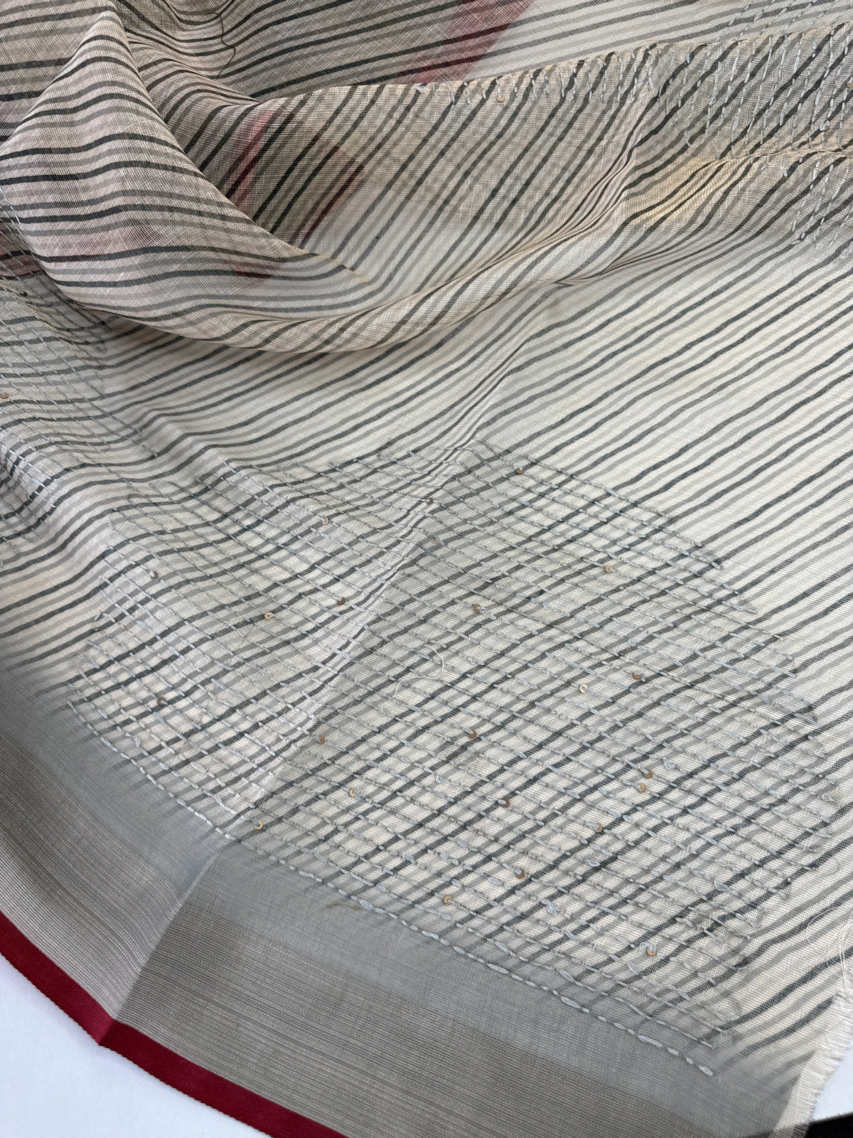 Tissue linen Saree/ 1567