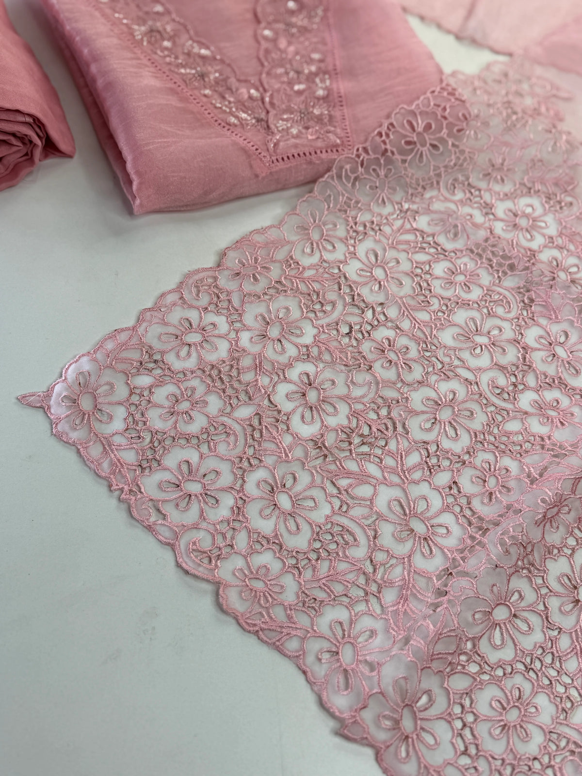 Organza unstitched salwar set / NC160