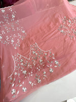 Chiffon Saree with Handowrk /Bj3140