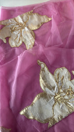 Soft oragnza saree/LK50