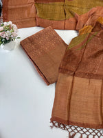 Muslin Chanderi unstitched salwar set / Nc151