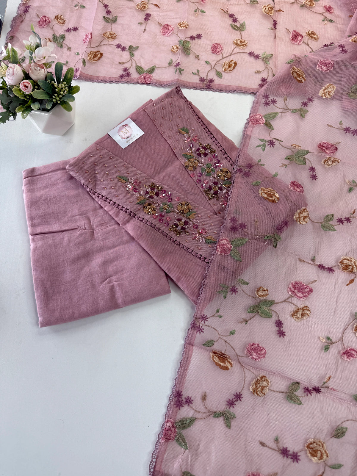 Ner kotta unstitched salwar set / NC175