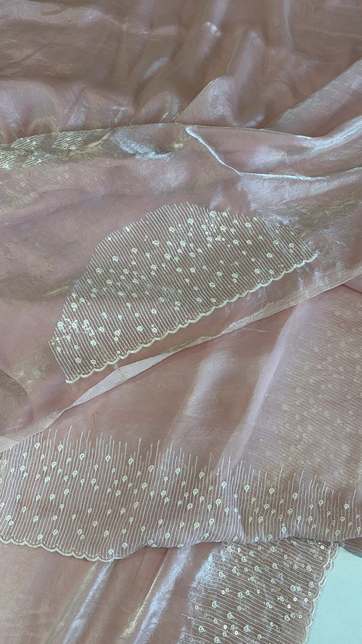 Satin organza saree/ 5509