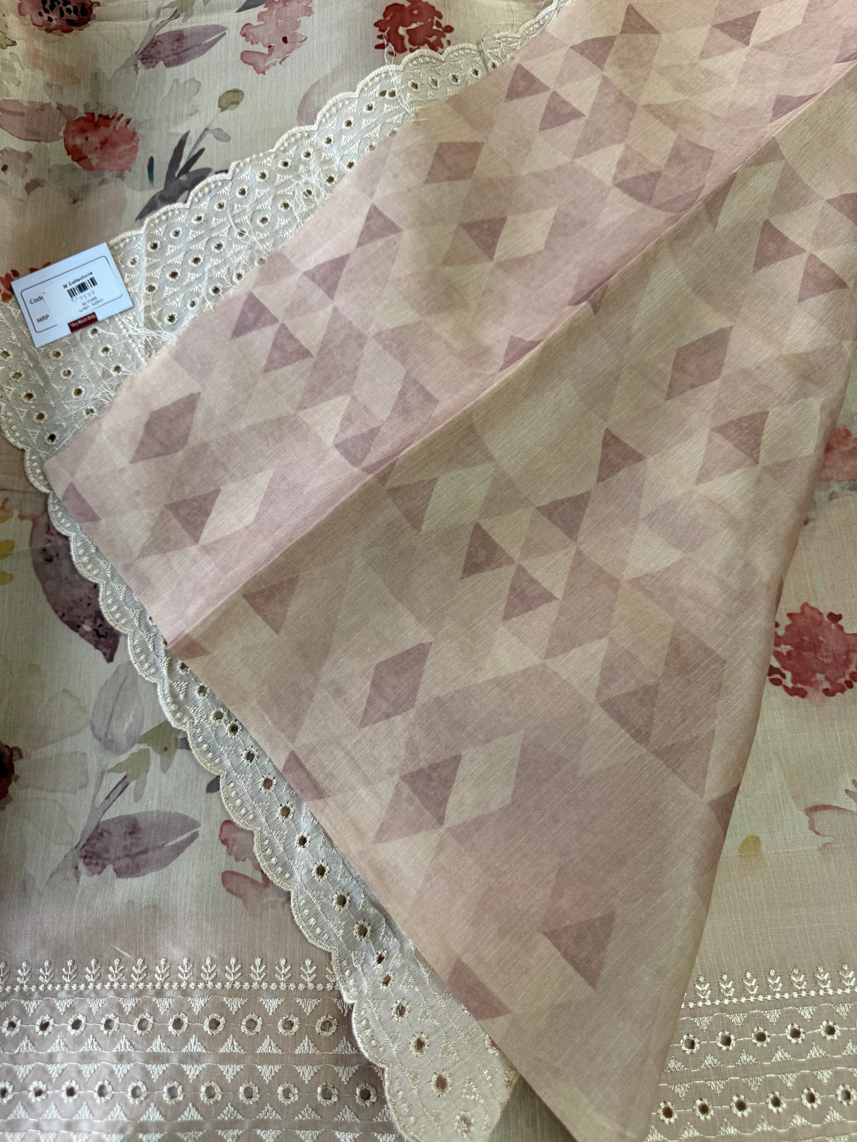 Semi Silk Blended Saree/7599