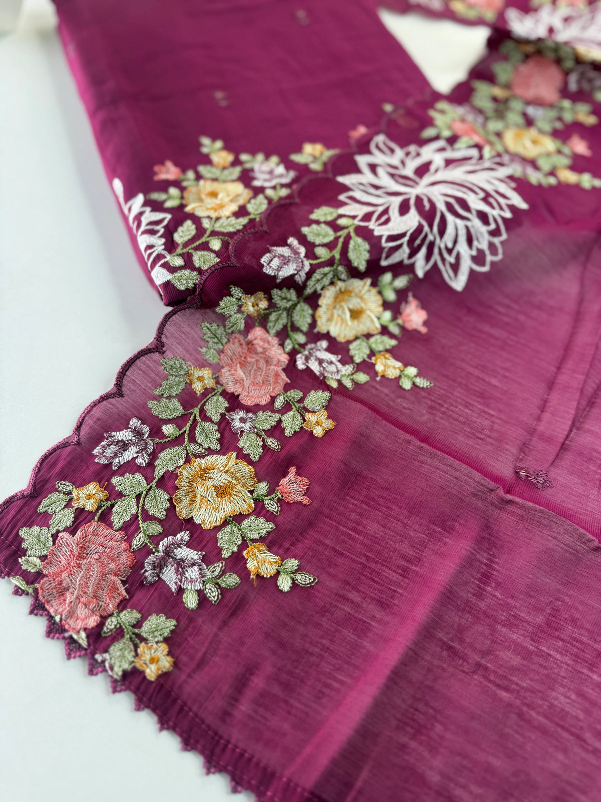 Semi corduroyUnstitched salwar set / NC142
